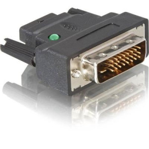 Delock Adapter DVI-25pin Stecker > HDMI Buchse mit LED