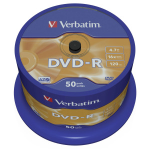 Verbatim 43548 DVD-R Rohling 4.7GB 50 St. Spindel