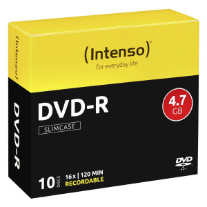 Intenso 4101652 DVD-R Rohling 4.7GB 10 St. Slimcase