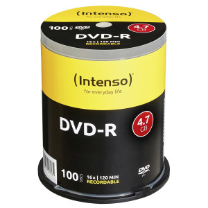 Intenso 4101156 DVD-R Rohling 4.7GB 100 St. Spindel
