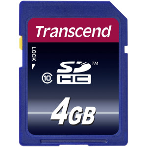 Transcend SD Karte SDHC 4GB Class 10
