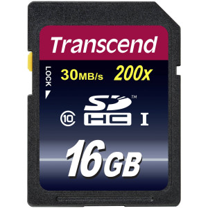 Transcend SD Karte SDHC 16GB Class 10