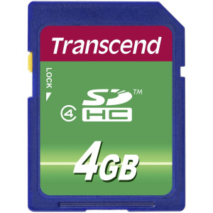 Transcend SD Karte SDHC 4GB Class 4