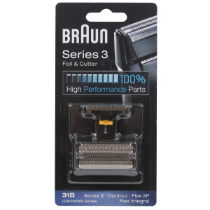 Braun 31B Scherfolie und Klingenblock Schwarz 1 Set