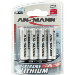 1x4 Ansmann Extreme Lithium AA Mignon