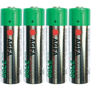 1x4 AgfaPhoto Akku NiMh Mignon 2700 mAh