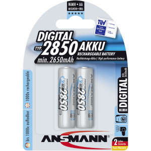 1x2 Ansmann Akku NiMH Mignon 2850 mAh Digital