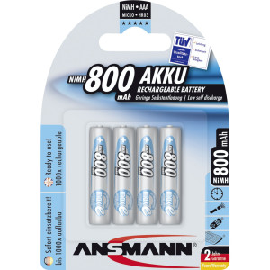 1x4 Ansmann maxe Akku NiMH Micro 800 mAh deutsch