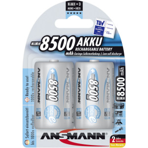 1x2 Ansmann maxe Akku NiMH Mono 8500 mAh deutsch