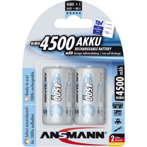1x2 Ansmann maxe Akku NiMH Baby 4500 mAh deutsch