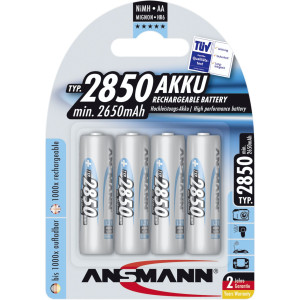 1x4 Ansmann Akku NiMh Mignon 2850 mAh