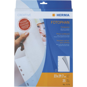 Herma Fotokarton wei 25 Blatt 7578