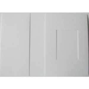 1x100 Daiber Passbildmappen weissmatt 31x42 mm