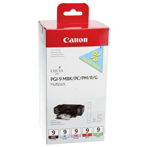 Canon Tintenpatronen PGI-9 Multipack (mbk/pc/pm/r/g) - Passend fr