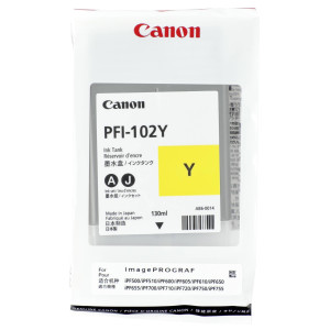 Canon Original PFI-102Y Druckerpatrone - gelb 740 Seiten