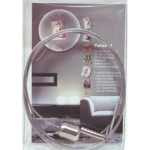 Walther Fotoseil 1,5 m silber Magnet rund/klein