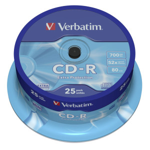 Verbatim 43432 CD-R 80 Rohling 700 MB 25 St. Spindel