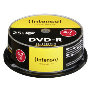 Intenso 4101154 DVD-R Rohling 4.7GB 25 St. Spindel