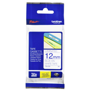 Brother Schriftbandkassette TZe-233 wei/blau