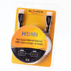 Delock Kabel HDMI A Stecker > HDMI A Stecker gerade / gerade 5 m