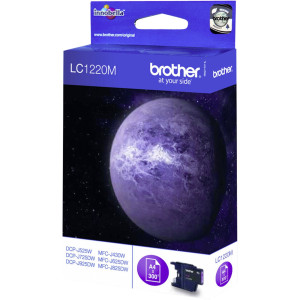 Brother Tintenpatrone LC-1220M Magenta (ca. 300 Seiten) - Passend f