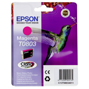 Epson Tintenpatrone T0803 Magenta Claria Photo - Passend fr Stylus