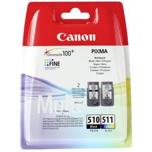 Canon Tintenpatronen PG-510/CL-511 Multipack (BK/C/M/Y) - Passend f