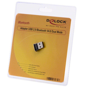 Delock USB 2.0 Bluetooth Adapter V4.0 Dual Modus