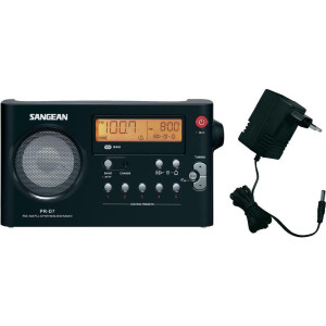 Sangean PR-D7 Kofferradio UKW, MW Schwarz