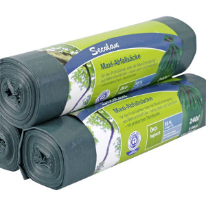 1x5 Secolan Maxi-Abfallscke 240 l grn/schwarz