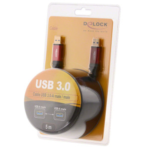 Delock USB-Kabel USB 3.2 Gen1 (USB 3.0 / USB 3.1 Gen1) USB-A Stecker,