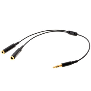 Delock Kabel Audio Splitter Klinkenstecker 3,5 mm> 2x Klinkenbuchse 3,