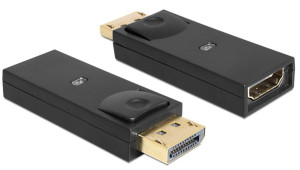 Delock Adapter Displayport 1.1 Stecker > HDMI Buchse schwarz