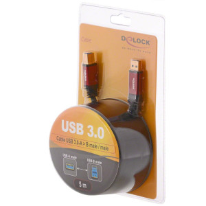 Delock USB-Kabel USB 3.2 Gen1 (USB 3.0 / USB 3.1 Gen1) USB-A Stecker,
