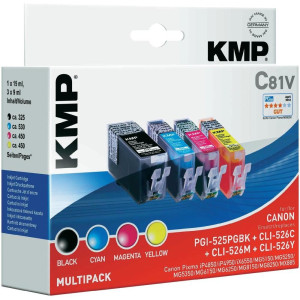 KMP Druckerpatrone ersetzt Canon PGI-525PGBK, CLI-526C, CLI-526M, CLI-