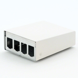 Metz Connect Modul AP-Gehuse 4 Port leer reinwei - Passend fr