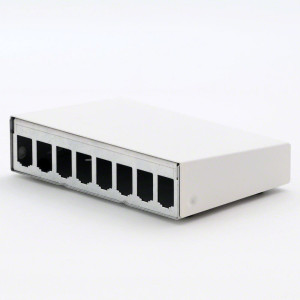 Metz Connect Modul AP-Gehuse 8 Port leer reinwei - Passend fr