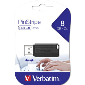 Verbatim Store  n  Go Pinstripe USB 2.0 / black              8GB