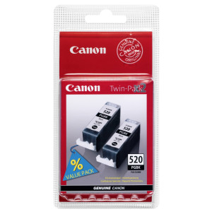 Canon Tintenpatrone PGI-520BK schwarz Doppelpack - Passend fr PIXMA