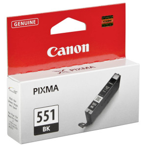 Canon Tintenpatronen CLI-551BK schwarz (ca. 350 Seiten) - Passend f