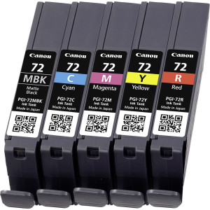 Canon Tintenpatronen PGI-72 Multipack (MBK/C/M/Y/R) - Passend fr