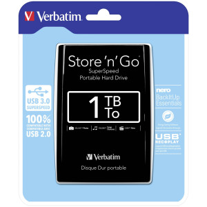 FES EXT Verbatim Store N Go 1TB 2,5" Schwarz