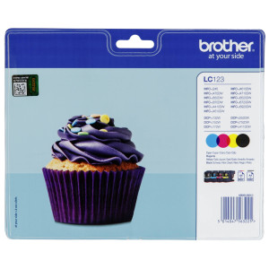 Brother LC-123 Tintenpatronen Multipack (je 1x BK/M/C/Y) - Passend f