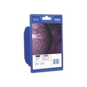 Brother Tintenpatronen LC-1220 Rainbowkit (je 1x M/C/Y) - Passend f