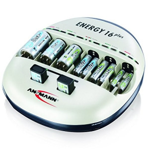 Ansmann Energy 16 plus Rundzellen-Ladegert NiCd, NiMH Micro (AAA),