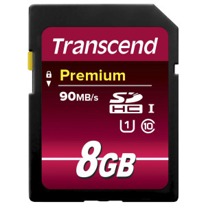 Transcend Premium 400 SDHC-Karte 8GB Class 10, UHS-I
