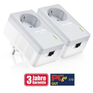 TP-LINK TL-PA4010PKIT AV500 Powerline Starterkit mit Frontsteckdose