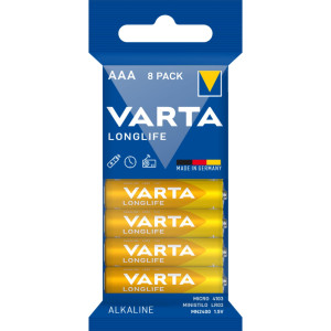 VARTA LONGLIFE Batterie AAA LR03 Micro 8er - Passend fr LR3-AAA