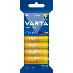 VARTA LONGLIFE Batterie AA LR6 Mignon 8er - Passend fr LR6-AA