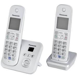 Panasonic KX-TG6822GS perlsilber Duo mit AB